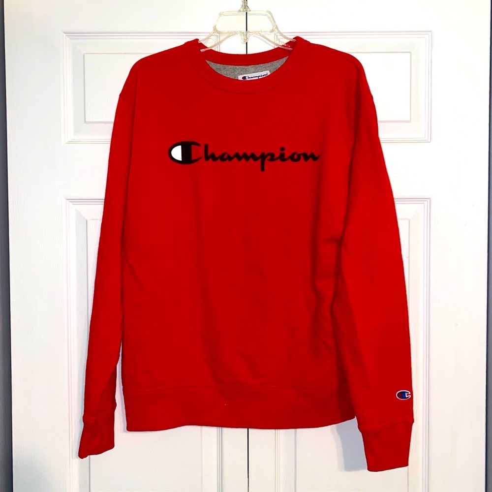 Red Champion Crew Neck